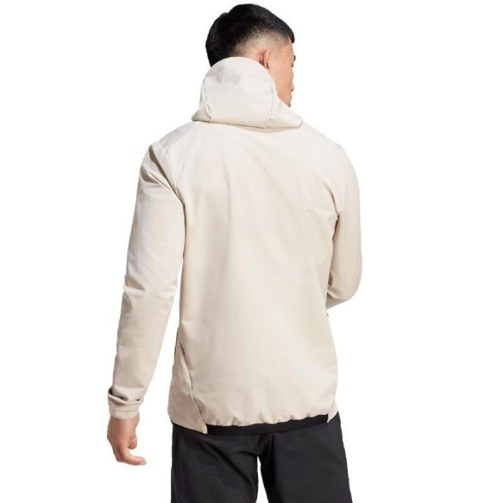Vyriška striukė su gobtuvu adidas Terrex Multi Soft Shell, smėlio