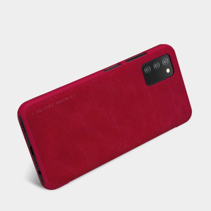 Nillkin Qin odinis dėklas Samsung Galaxy A03s raudonos spalvos