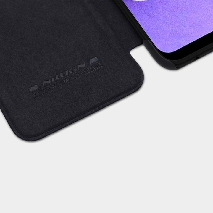 Nillkin Qin odinis dėklas Samsung Galaxy A03s raudonos spalvos