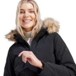 Moteriška ilga parka su nuimamu dirbtinio kailio apvadu adidas