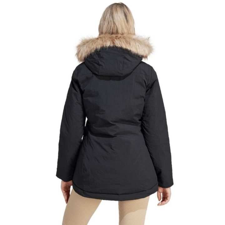 Moteriška ilga parka su nuimamu dirbtinio kailio apvadu adidas