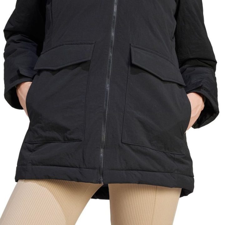 Moteriška ilga parka su nuimamu dirbtinio kailio apvadu adidas