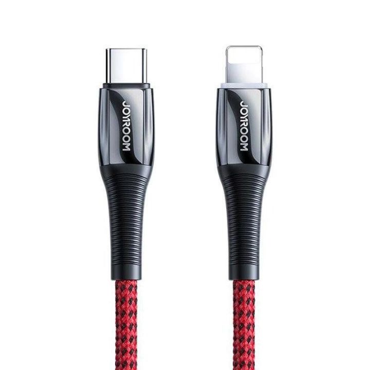 C tipo USB - Lightning laidas Power Delivery 20W 2.4A 1,2 m raudonas (S-1224K2 Red)
