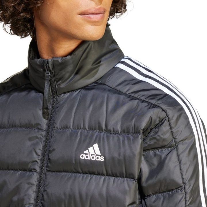 Vyriška pūkinė striukė adidas Essentials 3-Stripes Light Down, juoda