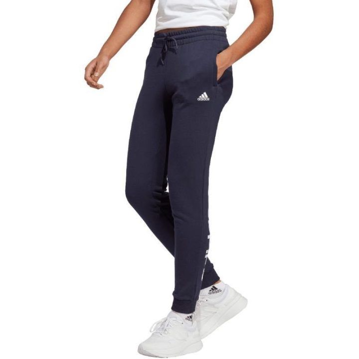 Moteriškos sportinės kelnės adidas Essentials, tamsiai mėlynos