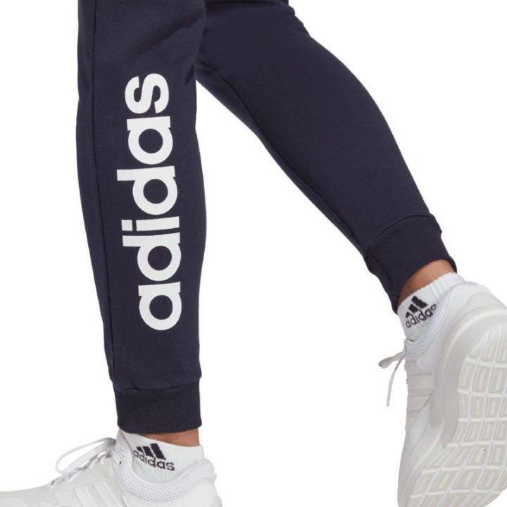 Moteriškos sportinės kelnės adidas Essentials, tamsiai mėlynos