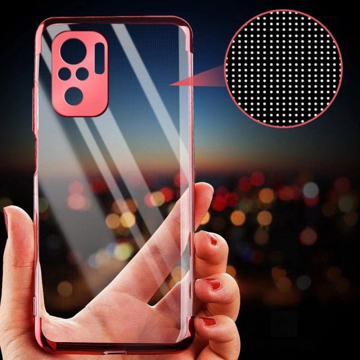 Skaidrios spalvos korpuso gelinis TPU galvaninis rėmelis, skirtas Xiaomi Redmi Note 10 5G / Poco M3 Pro , juodas
