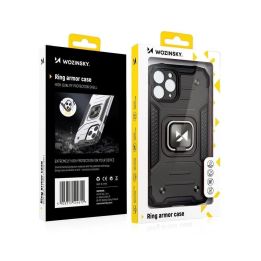 Ring Armor dėklas Kickstand tvirtas atsparus dangtelis, skirtas iPhone 13 mini , mėlynas