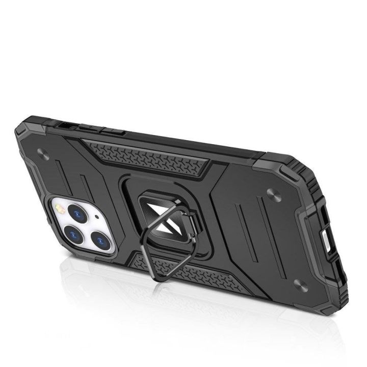 iPhone 13 Pro žiedinis šarvuotas dėklas Kickstand Tough Rugged Cover