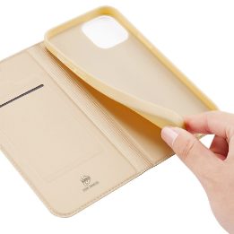 Skin Pro Bookcase tipo dėklas iPhone 13 mini auksinis