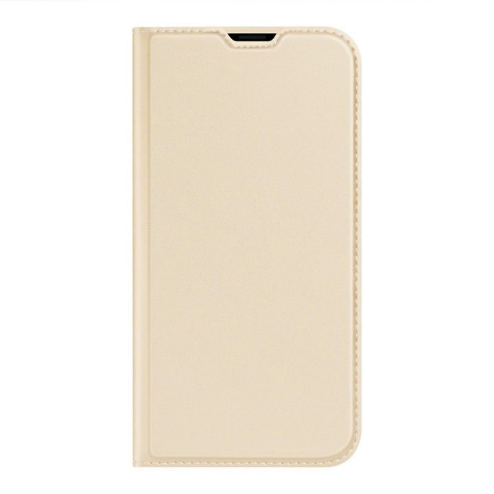 Skin Pro Bookcase tipo dėklas iPhone 13 mini auksinis