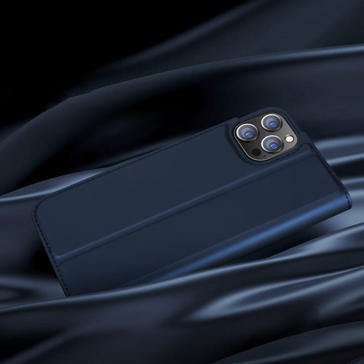 Skin Pro Bookcase tipo dėklas iPhone 13 mini auksinis