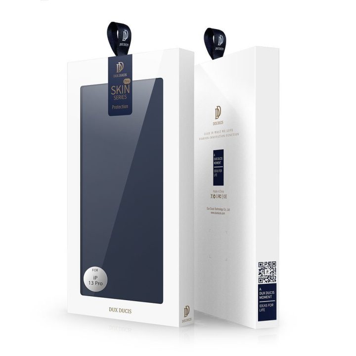 Skin Pro Bookcase tipo dėklas iPhone 13 Pro , mėlynas