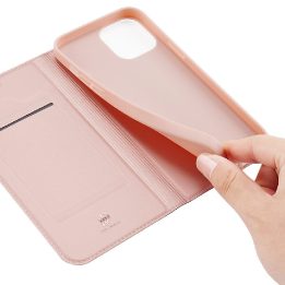 Skin Pro Bookcase tipo dėklas iPhone 13 Pro rožinės spalvos
