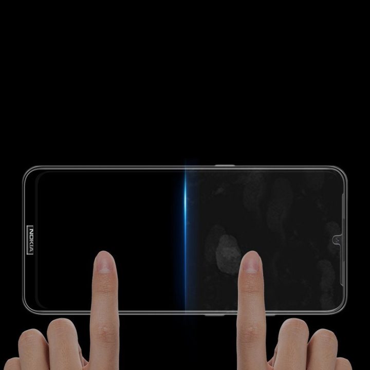 10D grūdinto stiklo ekrano apsauga su rėmeliu, skirta Nokia 1.4 permatomam ekranui (pritaikyta dėklui)