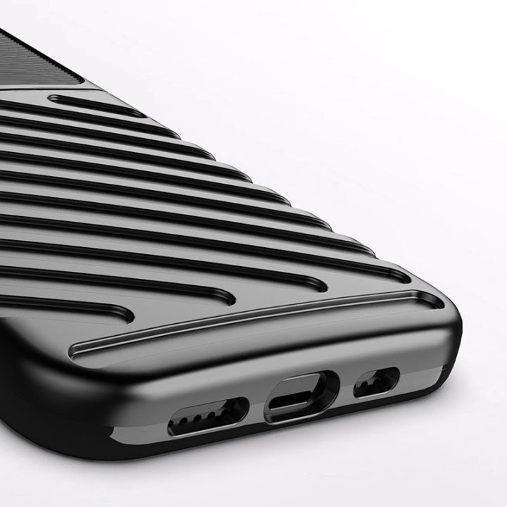 Thunder Case lankstus, tvirtas, atsparus dangtelis TPU dėklas, skirtas iPhone 13 Pro , žalias