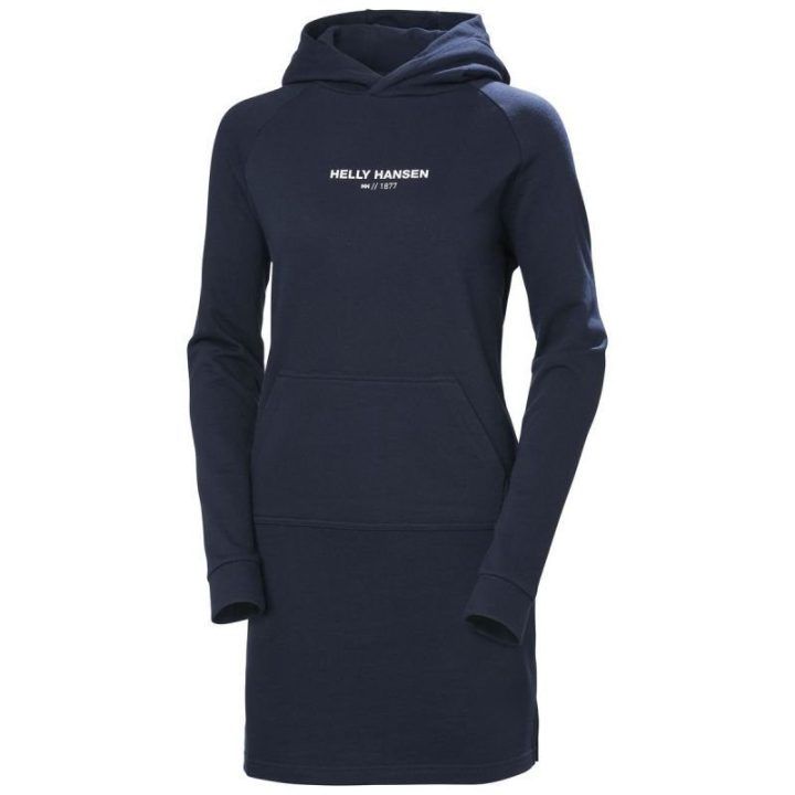 Suknelė-džemperis su gobtuvu Helly Hansen, tamsiai mėlyna