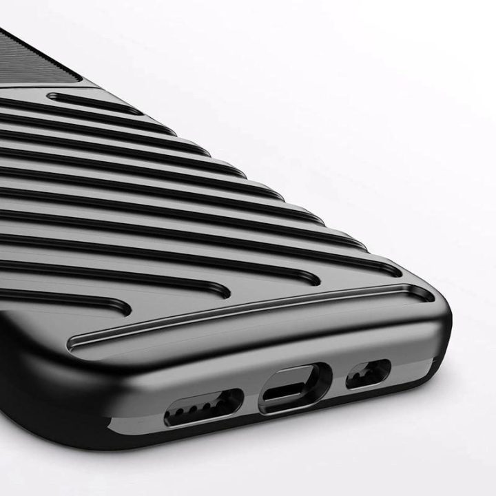 Thunder Case lankstus, tvirtas, atsparus dangtelis TPU dėklas, skirtas iPhone 13 Pro , mėlynas