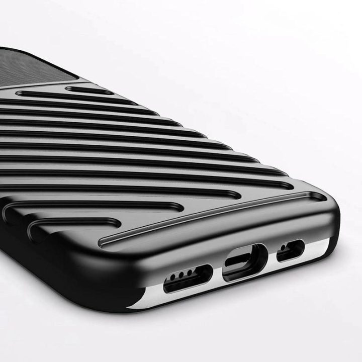Thunder Case lankstus, tvirtas, atsparus dangtelis TPU dėklas, skirtas iPhone 13 mini , žalias
