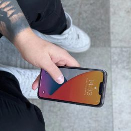 Nano Flexi Glass Hybrid ekrano apsauga iPhone 13 mini skirtas grūdintas stiklas