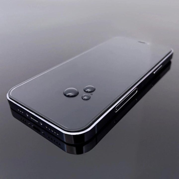 itin tvirtas Full Glue viso ekrano grūdintas stiklas su Case Friendly rėmeliu iPhone 14 Max / 13 Pro Max juodas