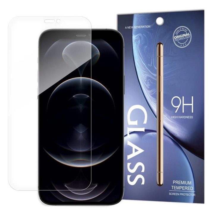 Grūdinto stiklo 9H ekrano apsauga iPhone 14/13 Pro / iPhone 13 (pakuotė - vokas)