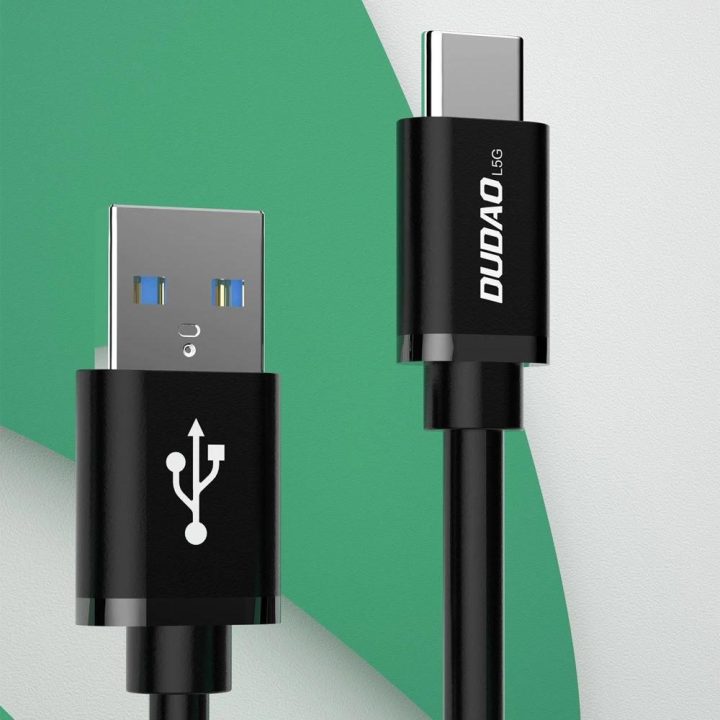 kabelis USB kabelis - USB Type C Super Fast Charge 1 m juodas (L5G-Black)