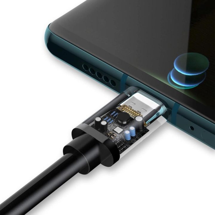 kabelis USB kabelis - USB Type C Super Fast Charge 1 m juodas (L5G-Black)