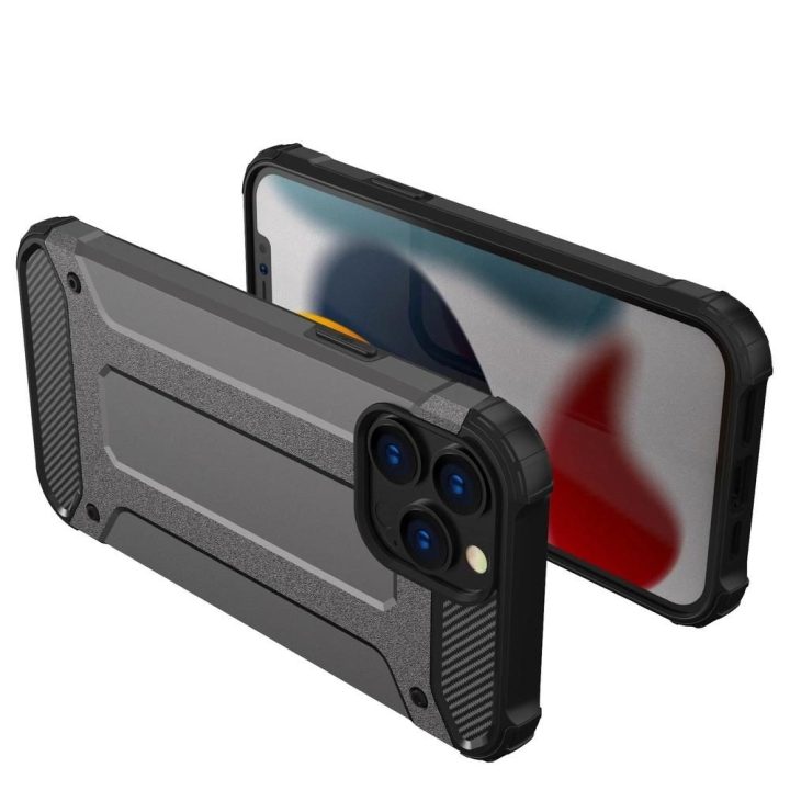 Hybrid Armor Case tvirtas atsparus dangtelis iPhone 13 Pro Max auksinis