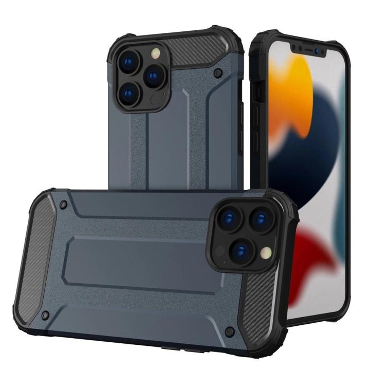 Hybrid Armor dėklas iPhone 13 Pro , mėlynas