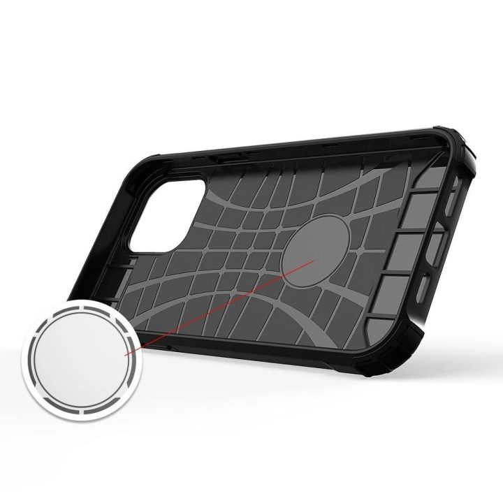 Hybrid Armor dėklas iPhone 13 mini golden tvirtas apsauginis dangtelis