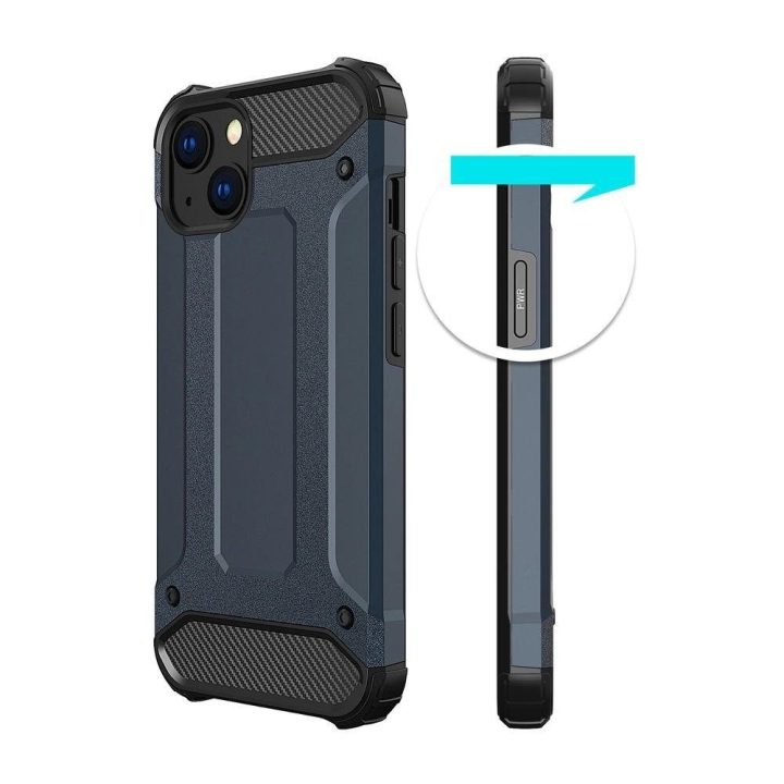 Hybrid Armor dėklas iPhone 13 mini golden tvirtas apsauginis dangtelis