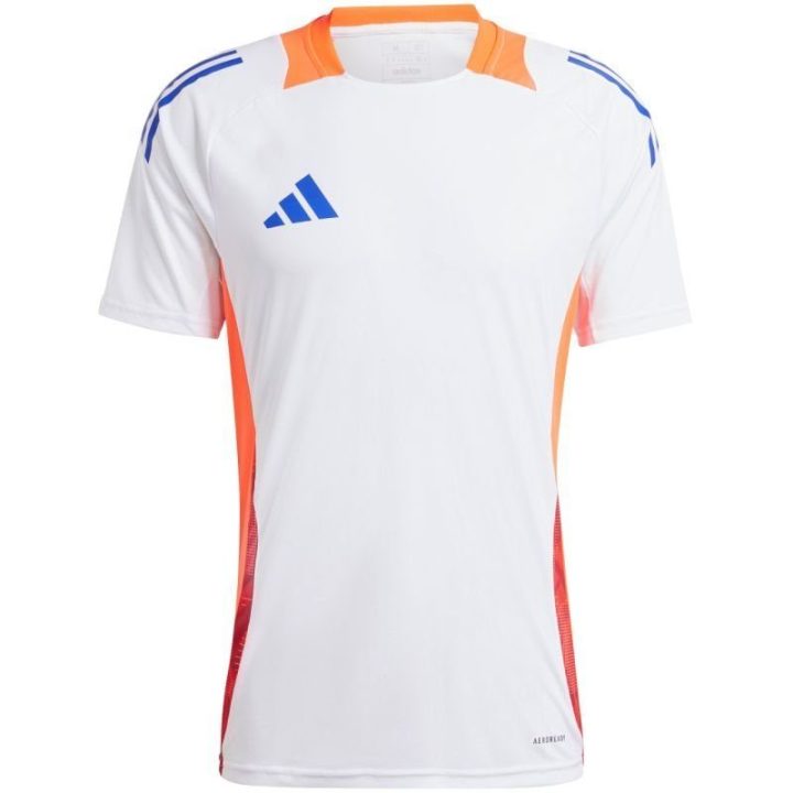 Vyriški futbolo marškinėliai adidas Tiro 24, balti ir oranžiniai