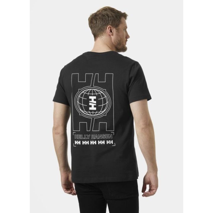 Vyriški medvilniniai marškinėliai Helly Hansen Core Graphic T, juodi