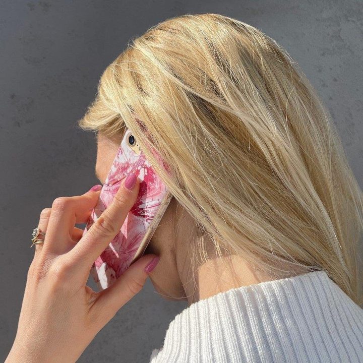 Marmurinis TPU dėklas, skirtas Samsung Galaxy A22 4G , juodos spalvos