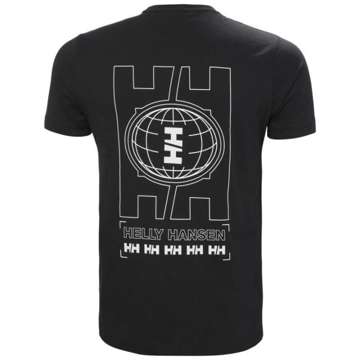 Vyriški medvilniniai marškinėliai Helly Hansen Core Graphic T, juodi