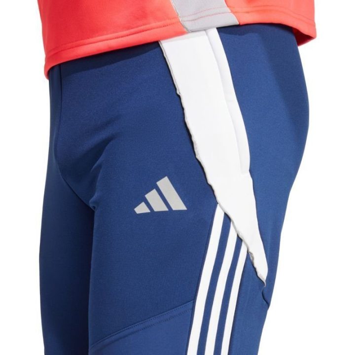 Vyriškos pašiltintos sportinės kelnės adidas Tiro 24, tamsiai mėlynos