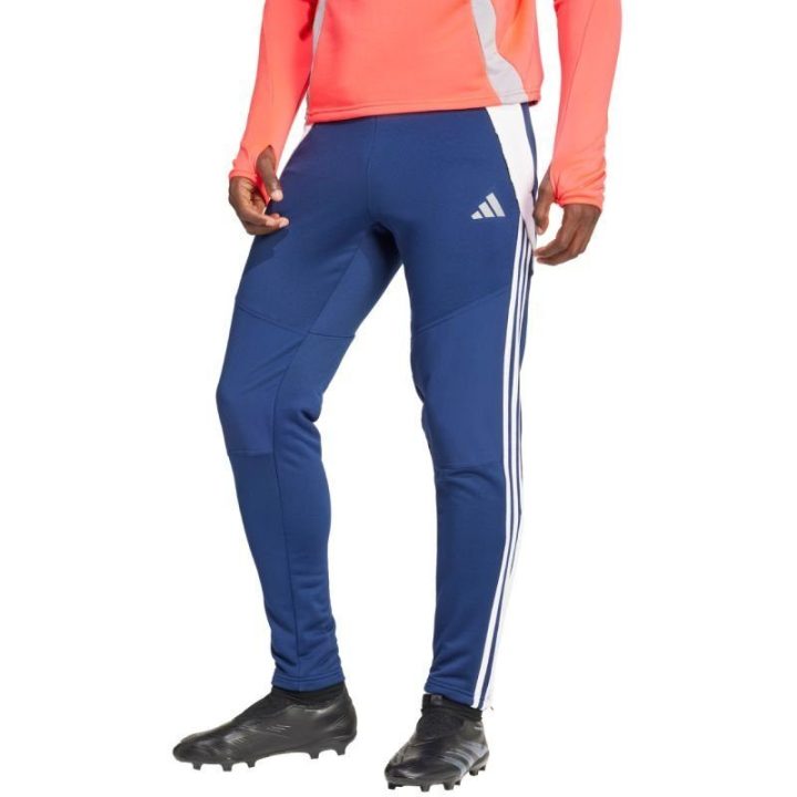 Vyriškos pašiltintos sportinės kelnės adidas Tiro 24, tamsiai mėlynos