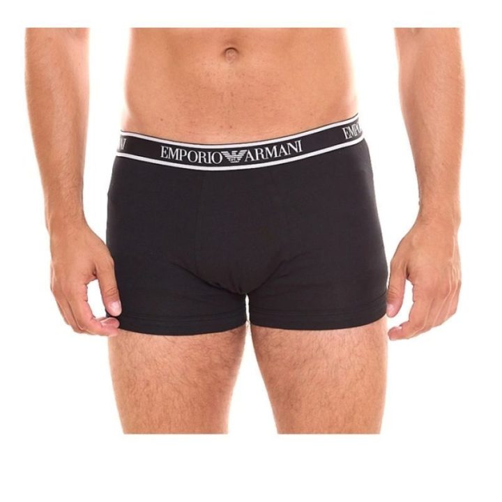 Vyriškų bokserių komplektas Emporio Armani, 3 vnt., juodas