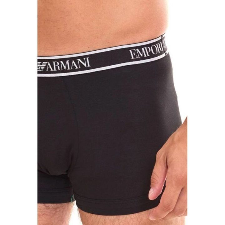 Vyriškų bokserių komplektas Emporio Armani, 3 vnt., juodas
