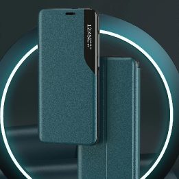 Eco Leather View dėklas elegantiškas knygų dėklas su stovu iPhone 13 Pro , oranžinis