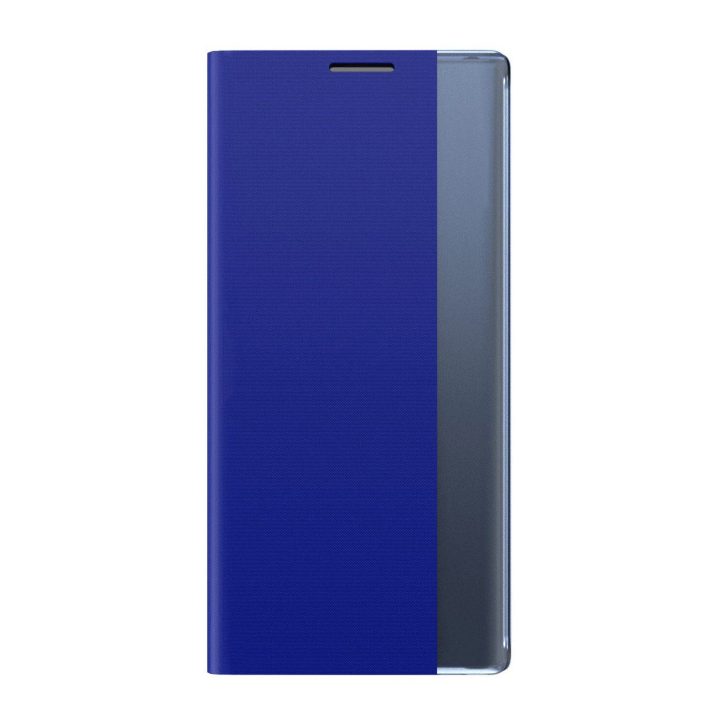 Sleep Case knygų spintos tipo dėklas su išmaniuoju langu iPhone 13 blue