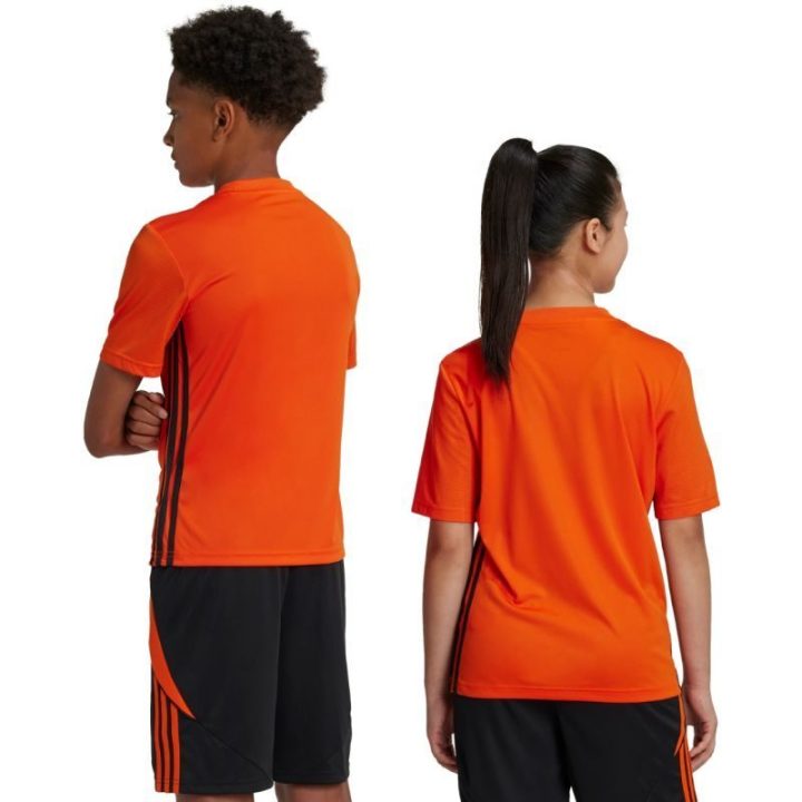 Vaikiški rungtynių marškinėliai adidas Tabela 23, oranžiniai ir juodi