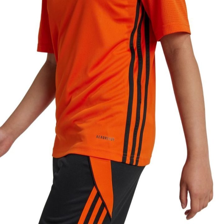 Vaikiški rungtynių marškinėliai adidas Tabela 23, oranžiniai ir juodi