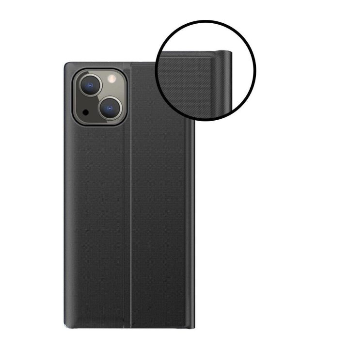 Sleep Case knygų spintos tipo dėklas su išmaniuoju langu iPhone 13 mini , mėlynas
