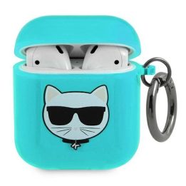 Karl Lagerfeld AirPods dėklas – mėlynas Choupette