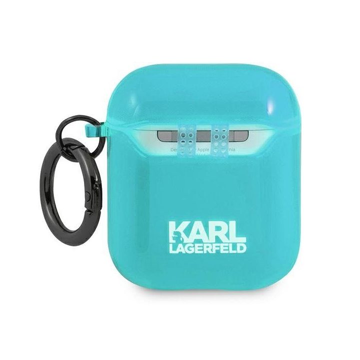 Karl Lagerfeld AirPods dėklas – mėlynas Choupette