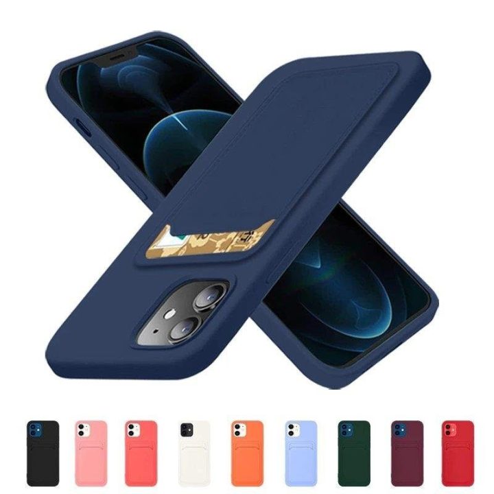Kortelių dėklas Silikoninė piniginė Piniginė su kortelių lizdu Dokumentai Samsung Galaxy A42 5G Purple
