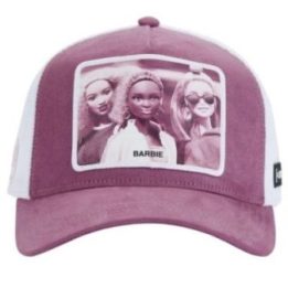 Kepurė su snapeliu ir Barbie grafika Capslab, rožinė
