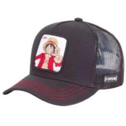 Vyriška kepurė su snapeliu Capslab One Piece, juoda